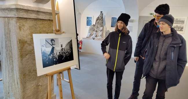 Výstava fotografií k připomínce 55. výročí tragické smrti Jana Palacha ve Spolkovém domě v Kutné Hoře