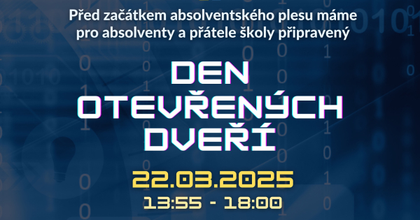 Pozvánka na Den otevřených dveří 22.03.2025